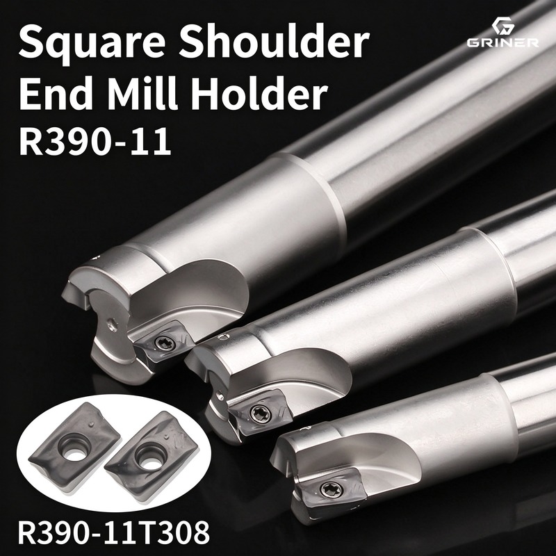 End Mill - GRINER R390‑11T308 Anti‑Vibration End Mill Tool