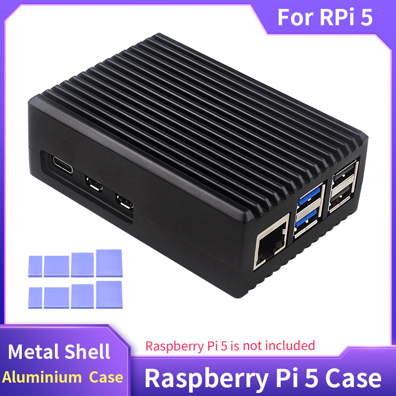 Aluminium Extrusion - Raspberry Pi 5 Metal Shell Aluminium