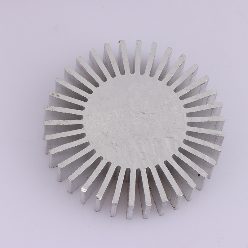 Aluminium Extrusion - 50mm Round Aluminum Alloy COB Heatsink,
