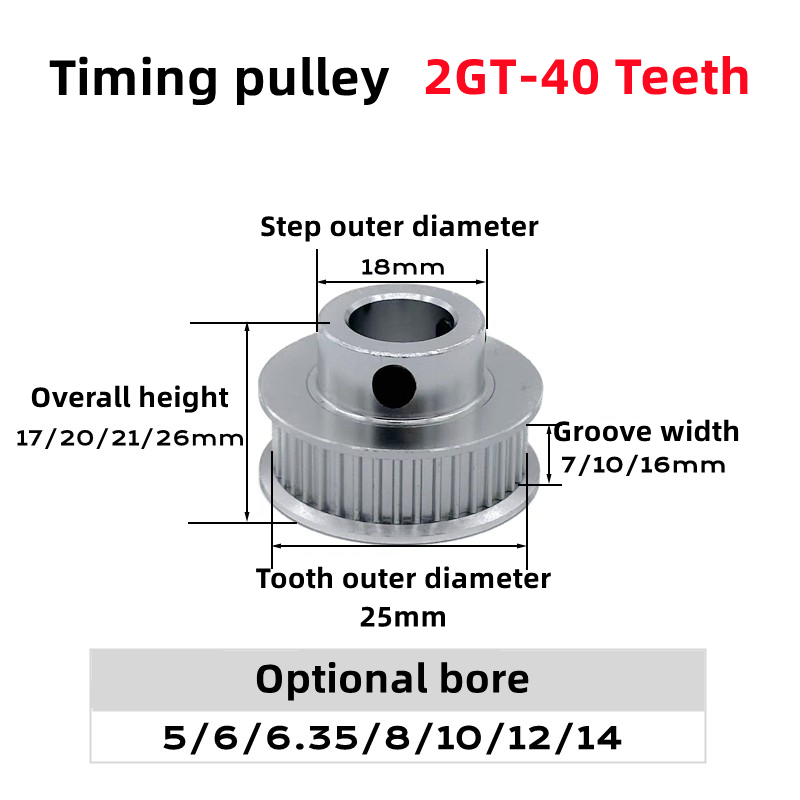 2GT 2M 40Teeth GT2 40T Timing  - Gt2 Belt ulasan dan harga