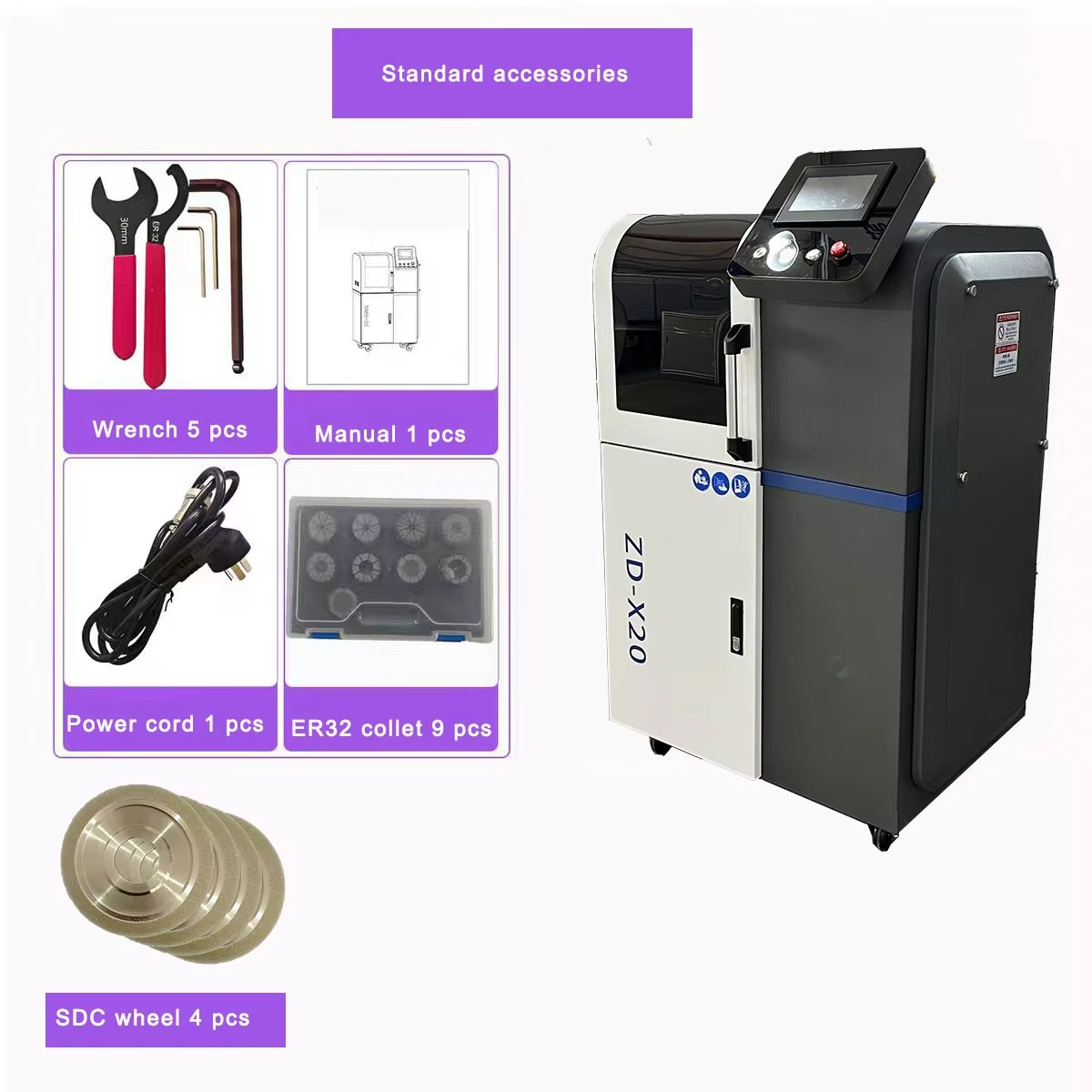 CNC End Mill Sharpener ZD-X20  - End Mill ulasan dan harga