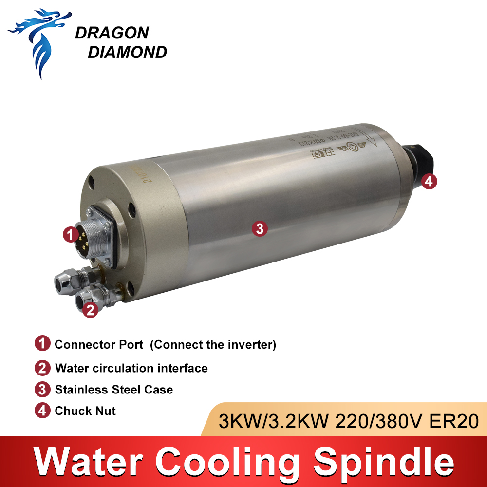 3KW Water Cooling Cooled Spind - Water Cooled Spindle ulasan dan harga