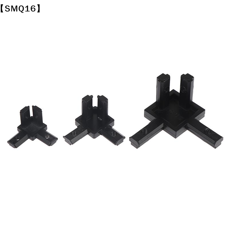 4Pcs Black 3 Way End Angle Bra - Aluminium Profile 2020 ulasan dan harga