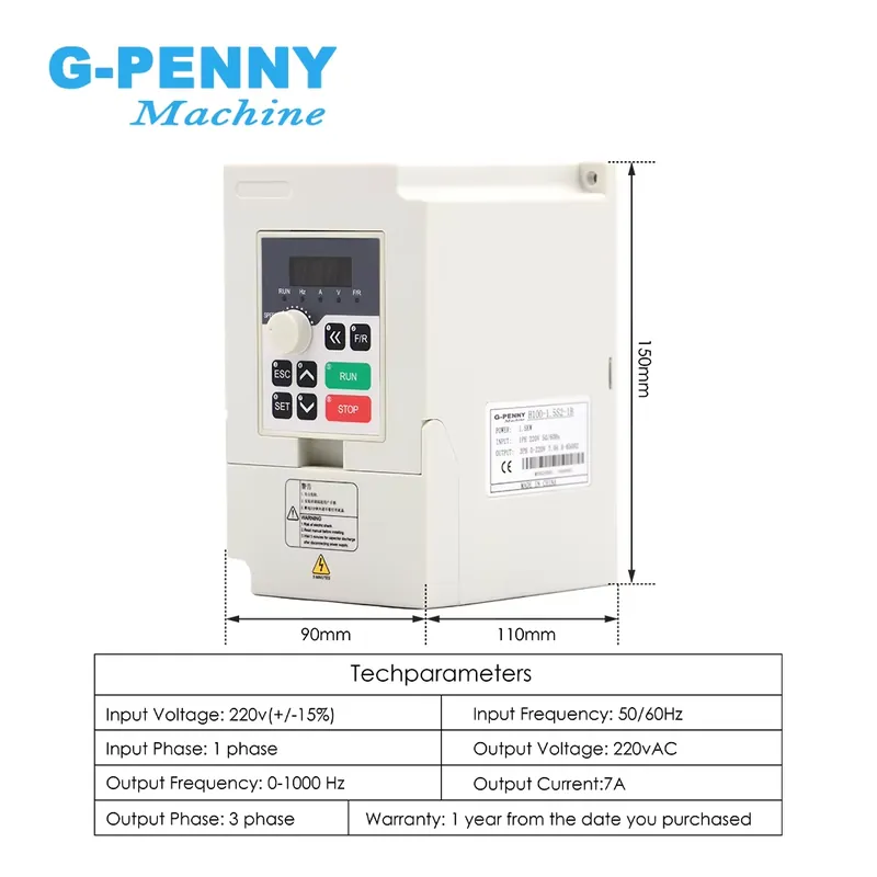 Gpenny 1.5kw ER16 D80mm Water  - Water Cooled Spindle ulasan dan harga