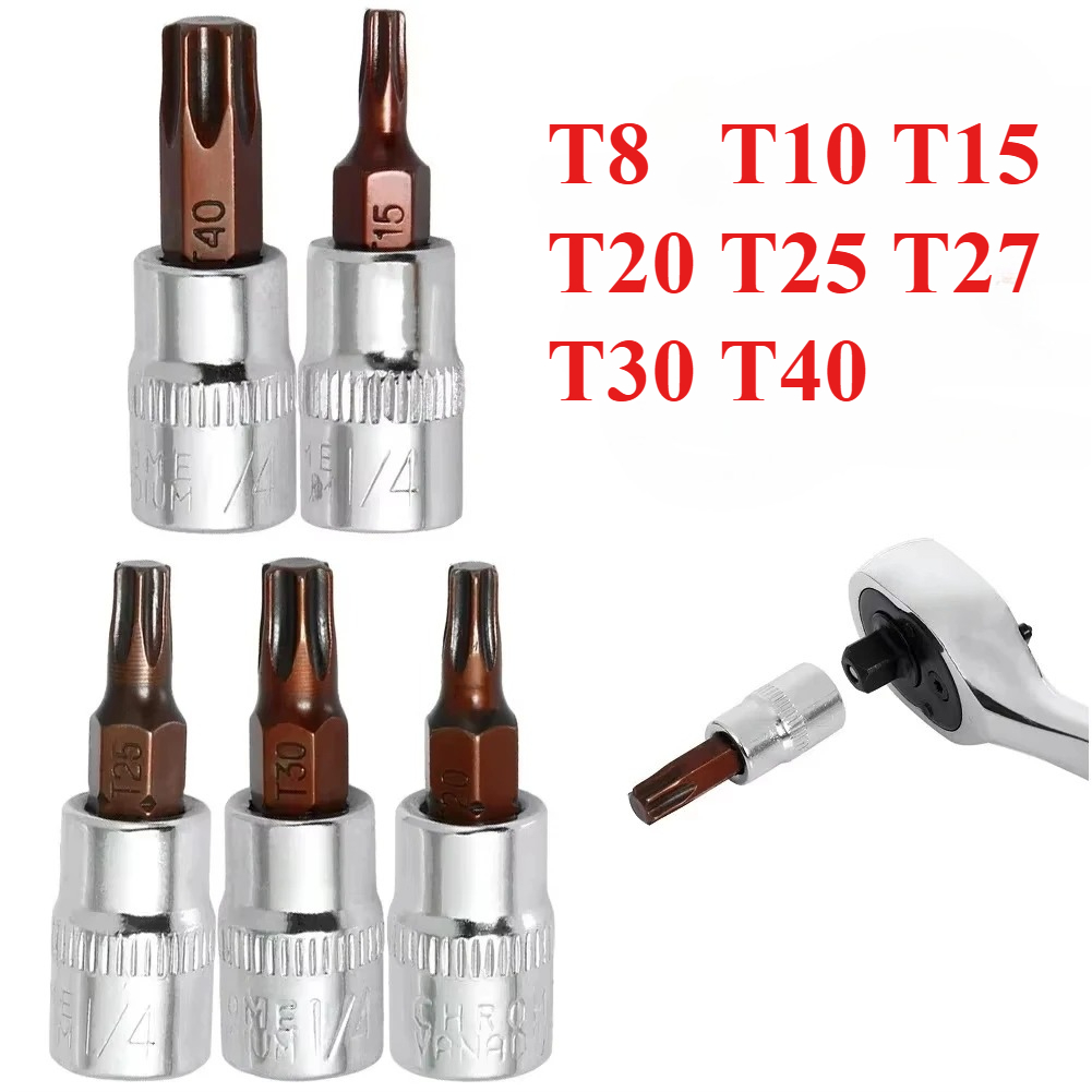 Torx Screwdriver Bits 1/4 Inch - Cnc Bits ulasan dan harga