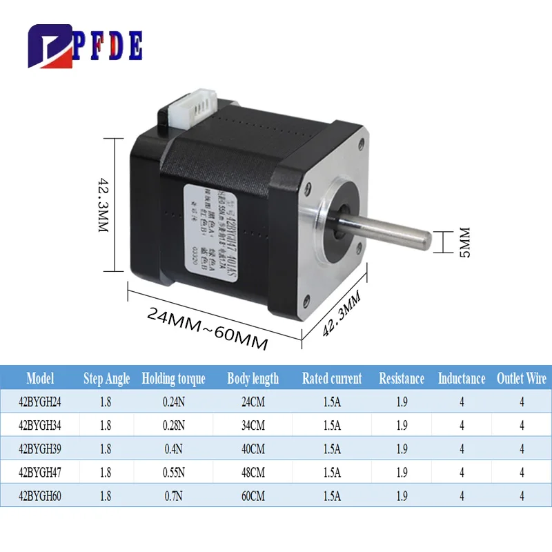 Nema17 Stepper Motor 42BYGH 3D - Nema 17 Stepper ulasan dan harga