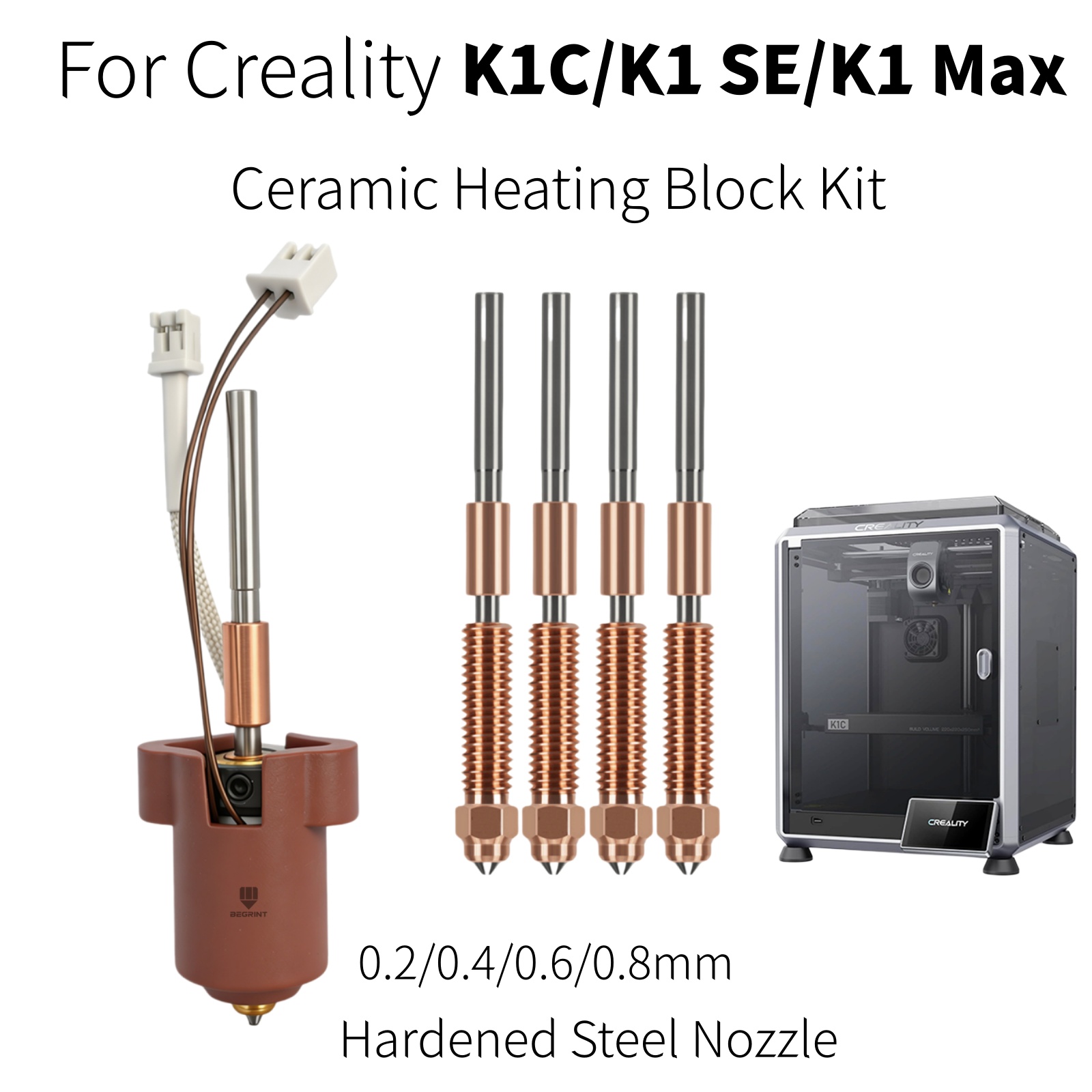 For Creality K1C K1 MAX Hotend - Aluminium Profile 2020 ulasan dan harga
